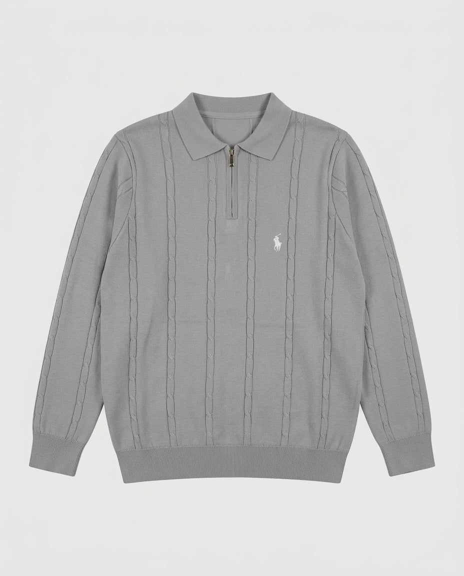 US Polo Full Sleeve Zip T-Shirt
