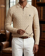 US Polo Full Sleeve Zip Ridges T-Shirt