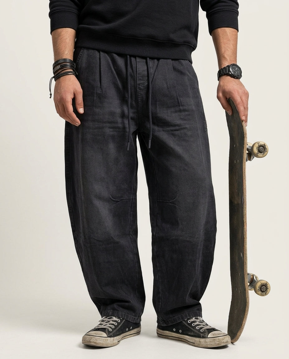 Black Oversized Jeans