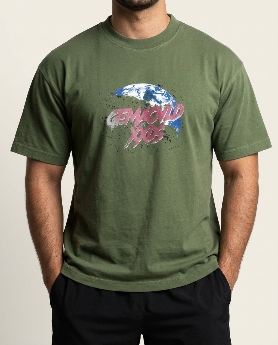 Earth Graphic Oversized T-Shirt