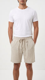 Linen Shorts – Beige