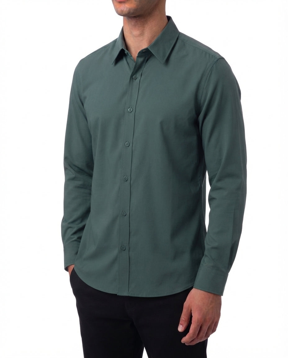 Executive Shirt – Deep Pine Green