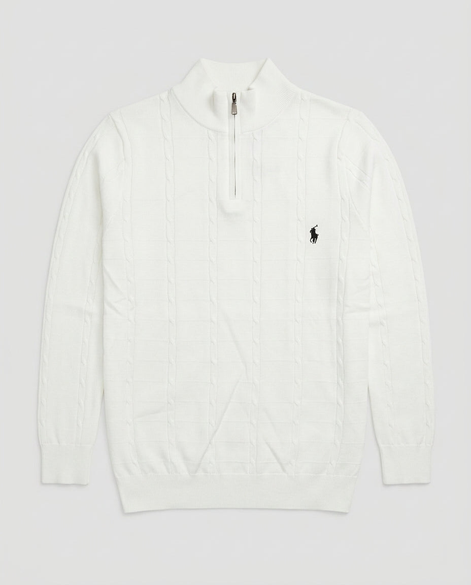 US Polo Full Sleeve Zip T-Shirt