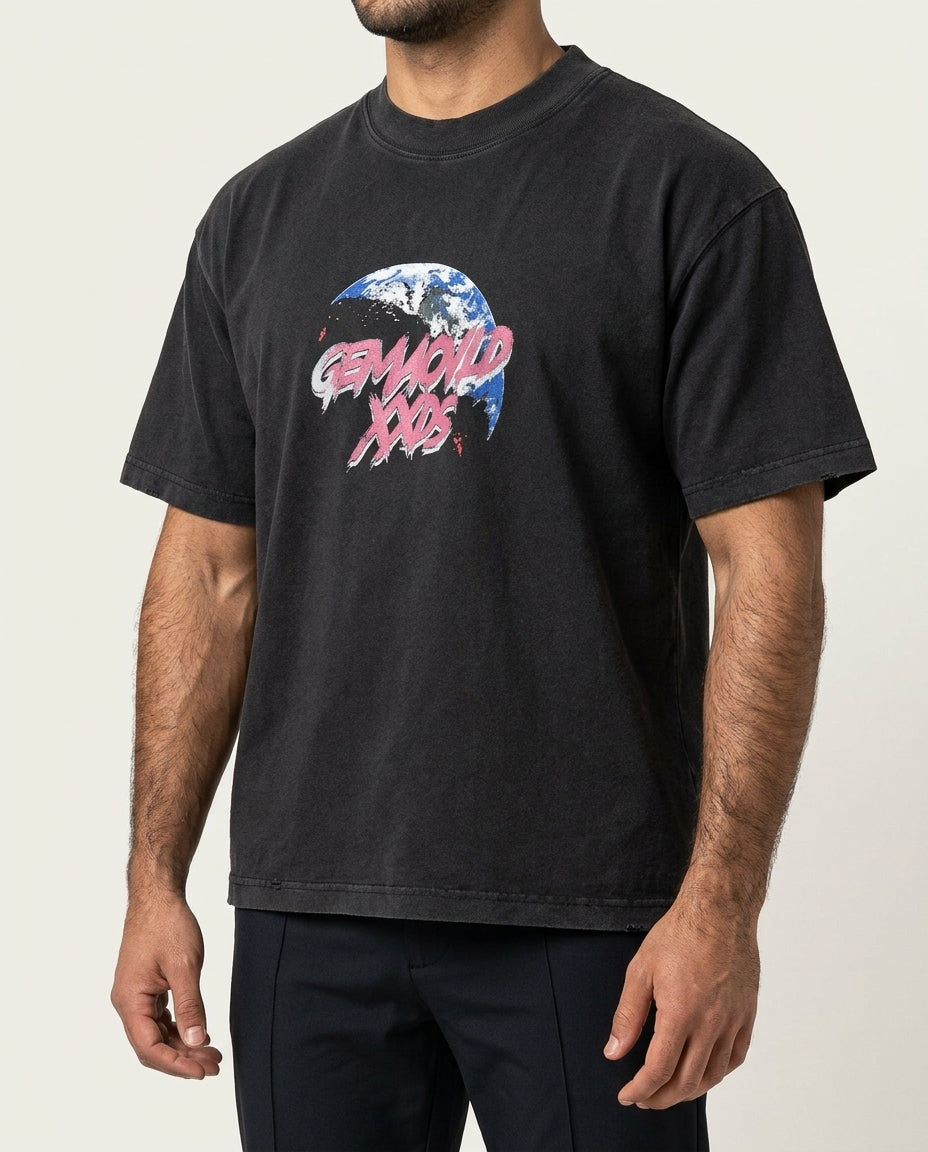 Earth Graphic Oversized T-Shirt