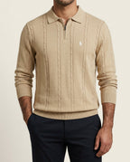 US Polo Full Sleeve Zip T-Shirt