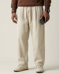 Beige Baggy Jeans