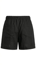 Linen Shorts – Black
