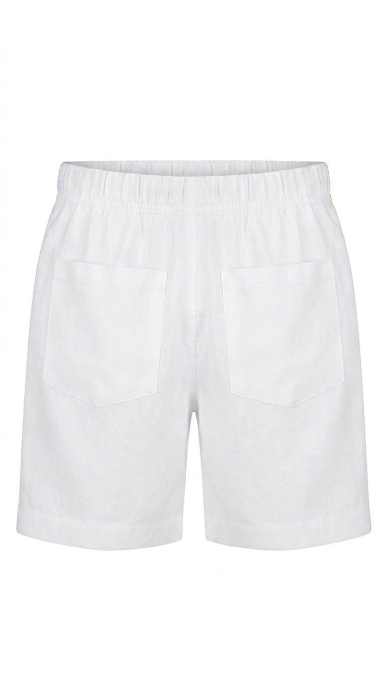 Linen Shorts – White