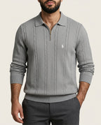 US Polo Full Sleeve Zip T-Shirt