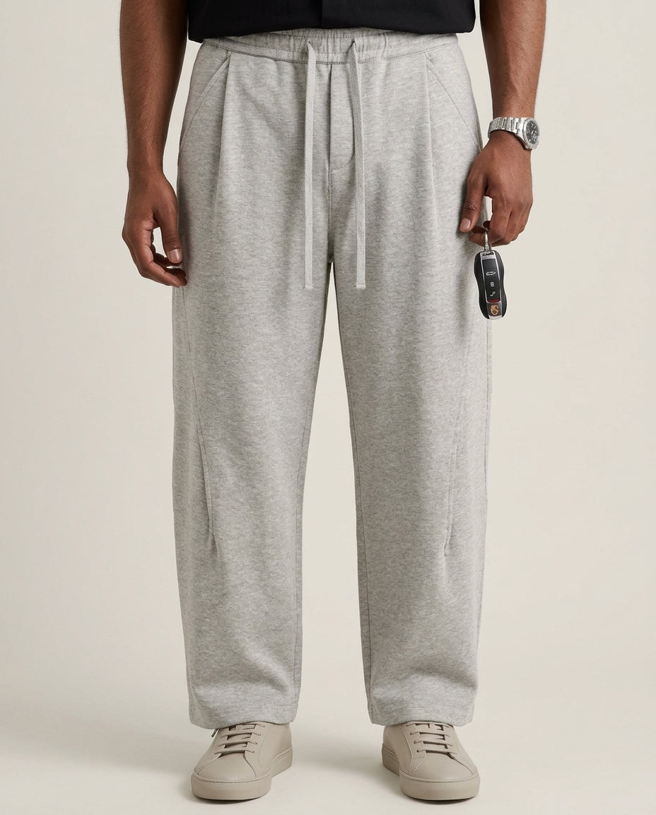 Linen Thick Band Oversized Pants