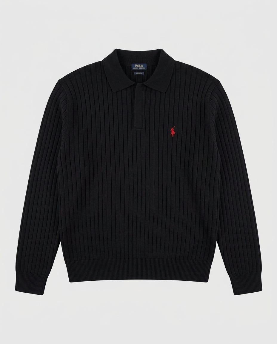 US Polo Full Sleeve Zip Ridges T-Shirt