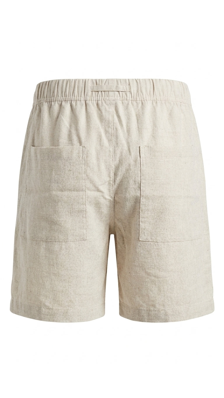 Linen Shorts – Beige