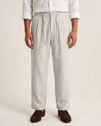 Linen Oversized Drawstring Pants