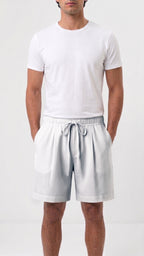 Linen Shorts – White