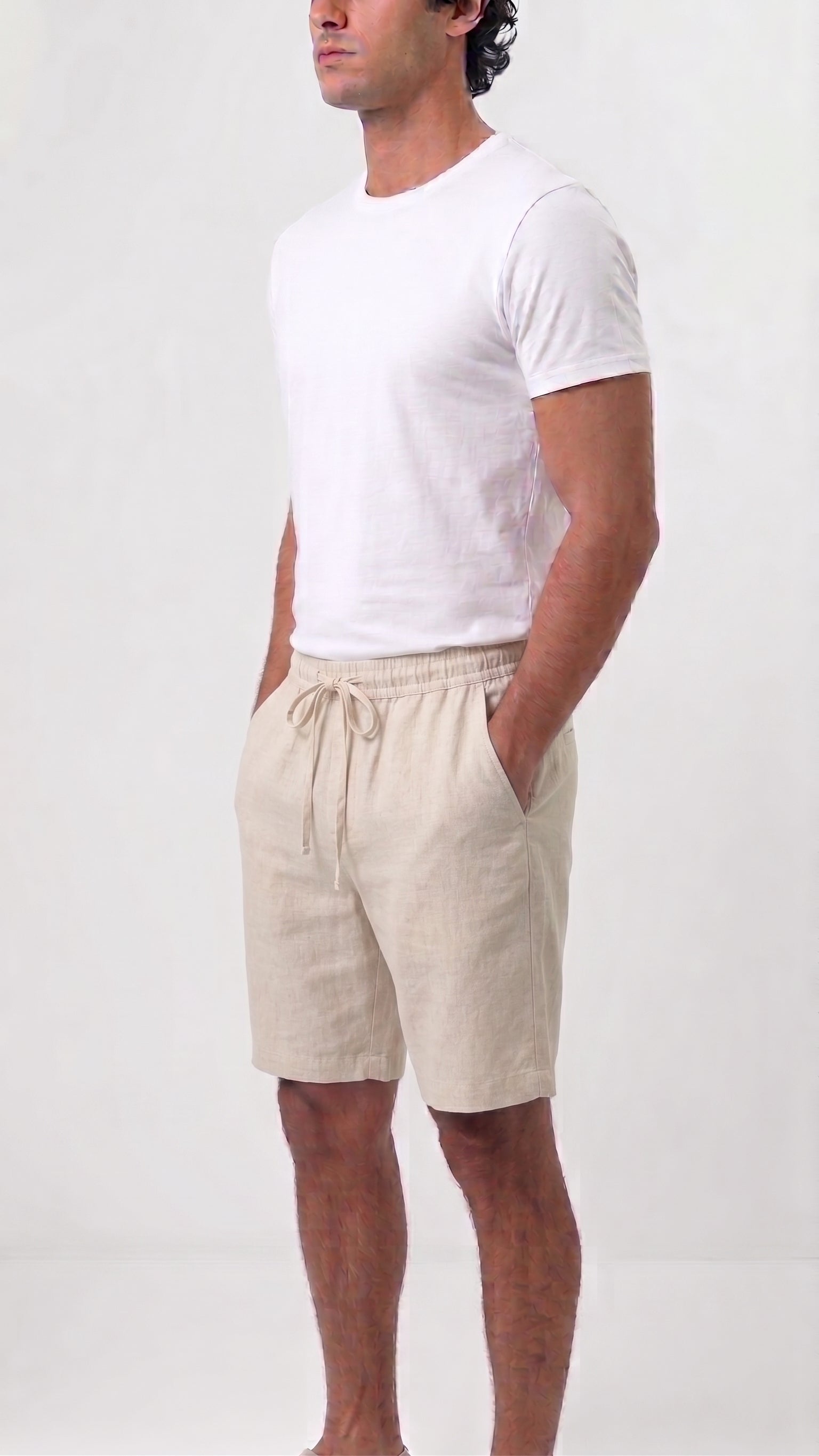 Linen Shorts – Sand
