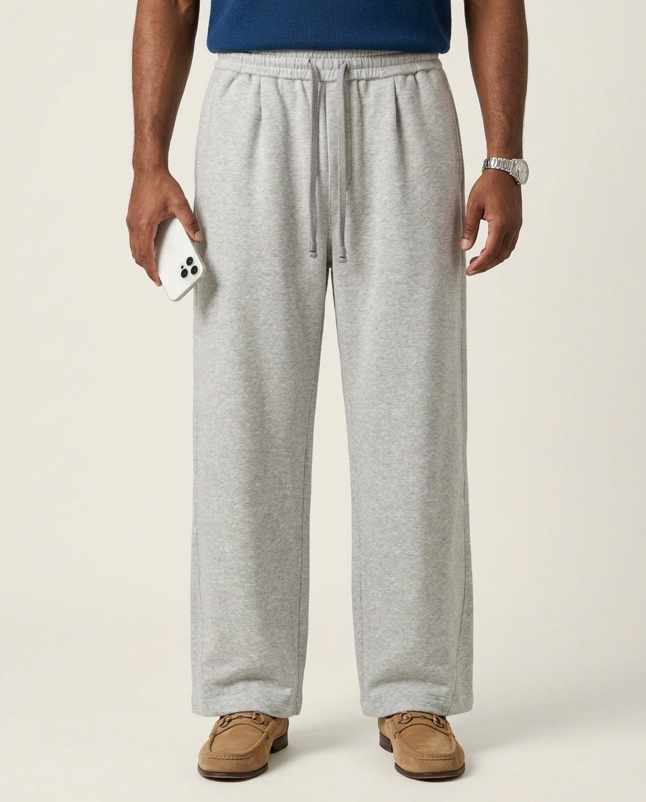 Oversized Thick Linen Drawstring Pants