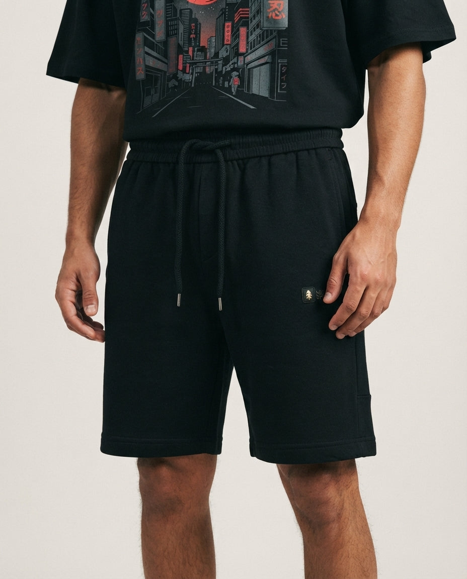 Cotton Shorts - Black