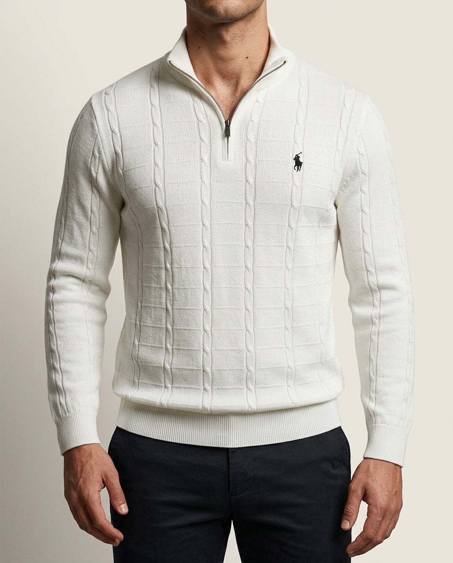 US Polo Full Sleeve Zip T-Shirt