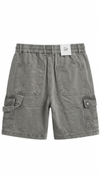 Denim Cutoff Shorts – Light Grey
