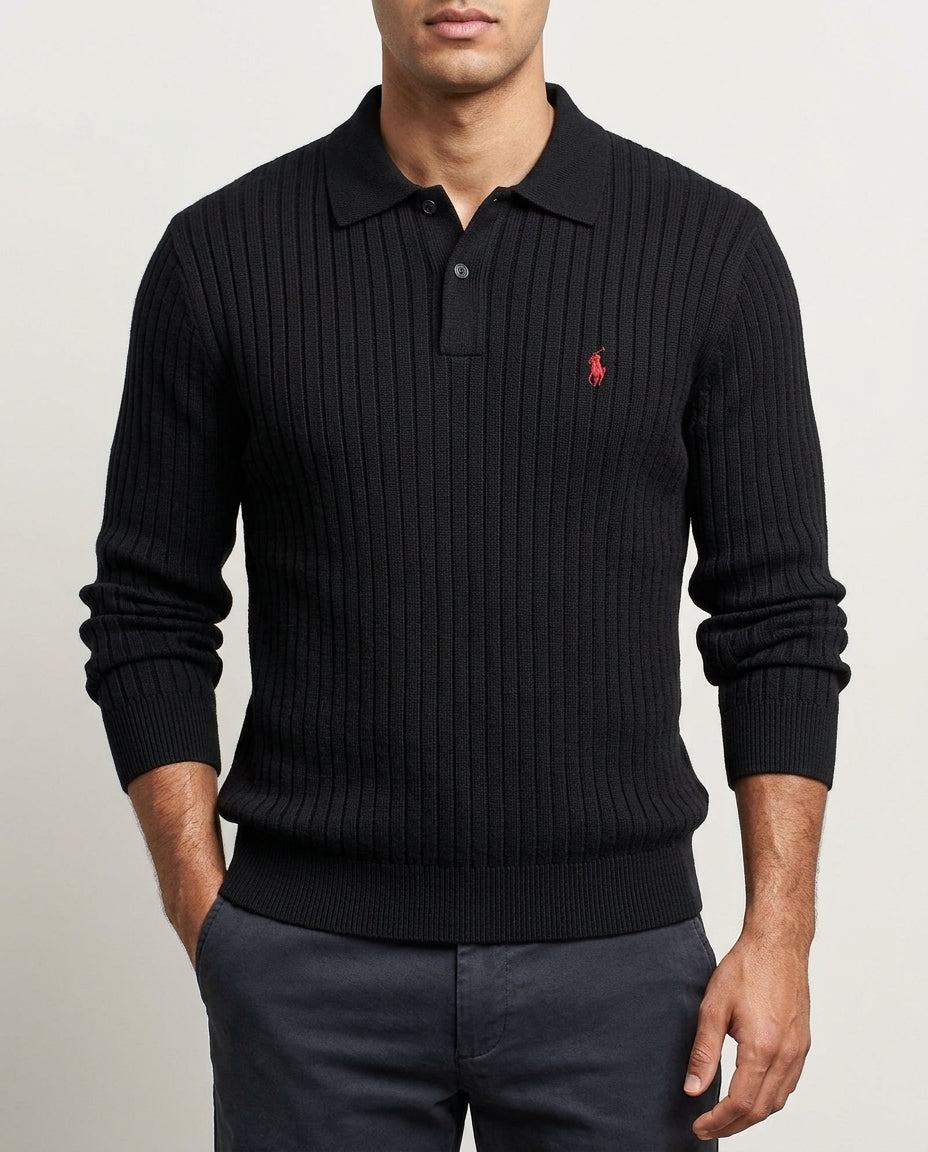 US Polo Full Sleeve Zip Ridges T-Shirt