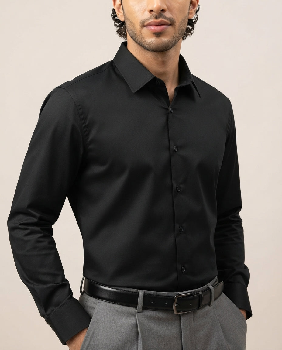 Executive Shirt – Midnight Black
