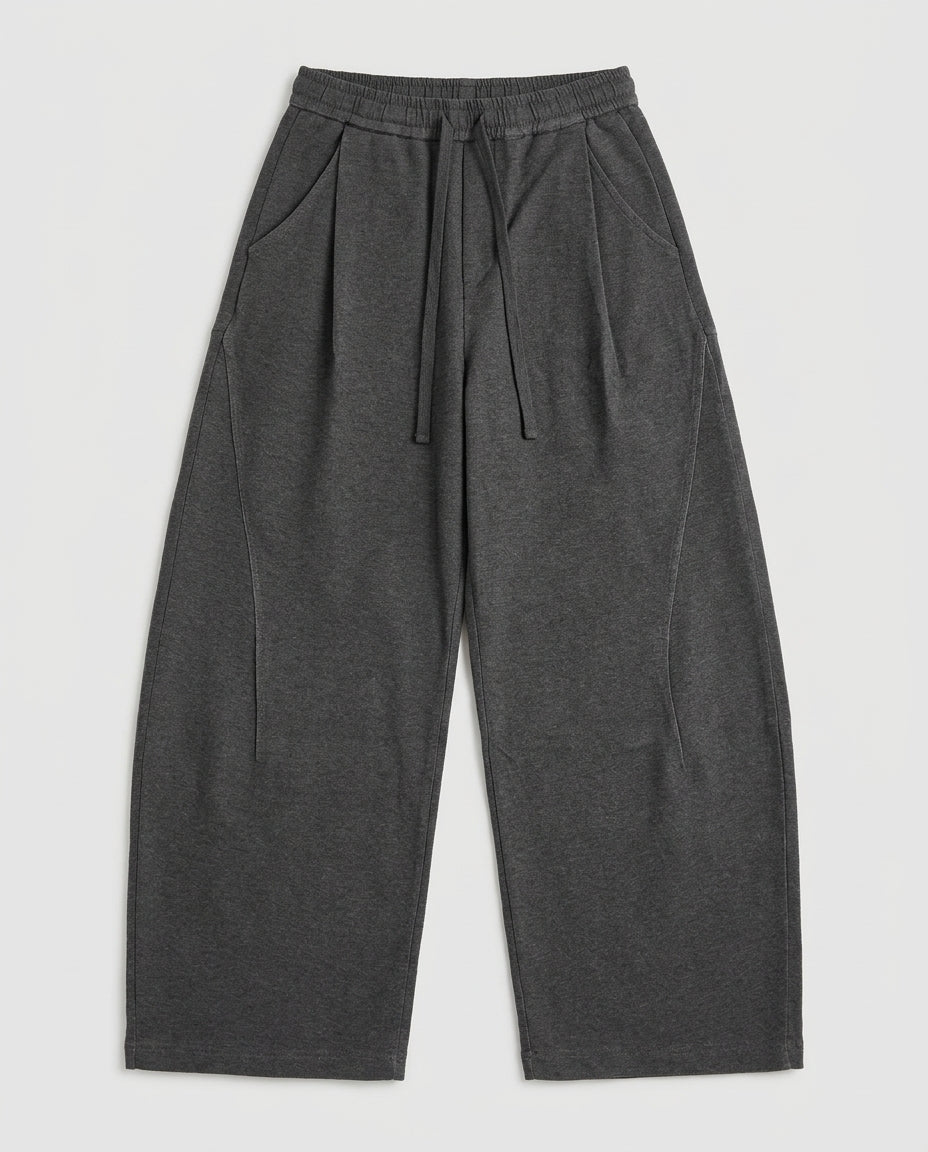 Linen Thick Band Oversized Pants