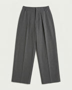 Old Money Oversized Polyester & Cotton Blend Pants