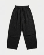 Black Baggy Drawstring Jeans