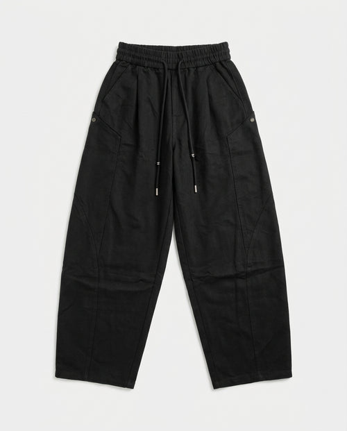 Black Baggy Drawstring Jeans
