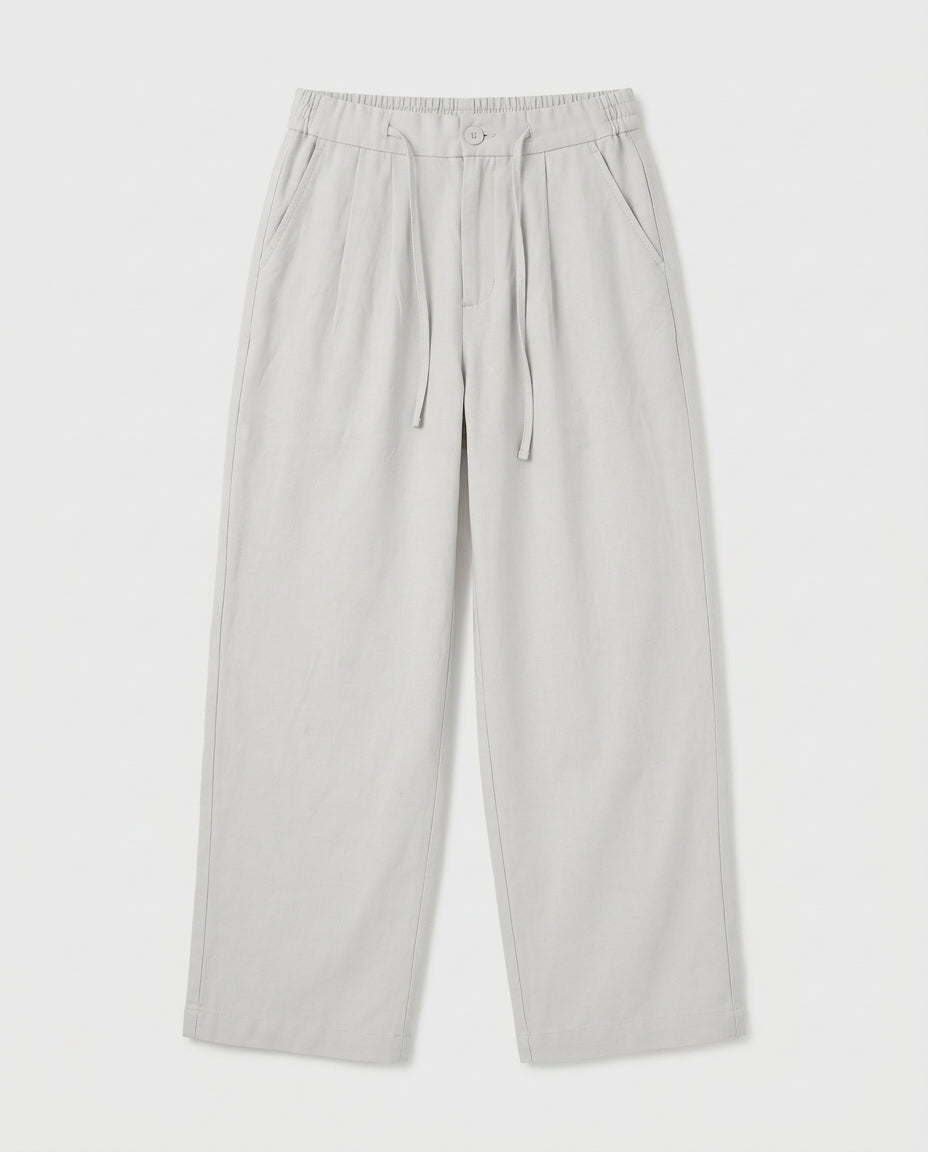 Linen Oversized Drawstring Pants