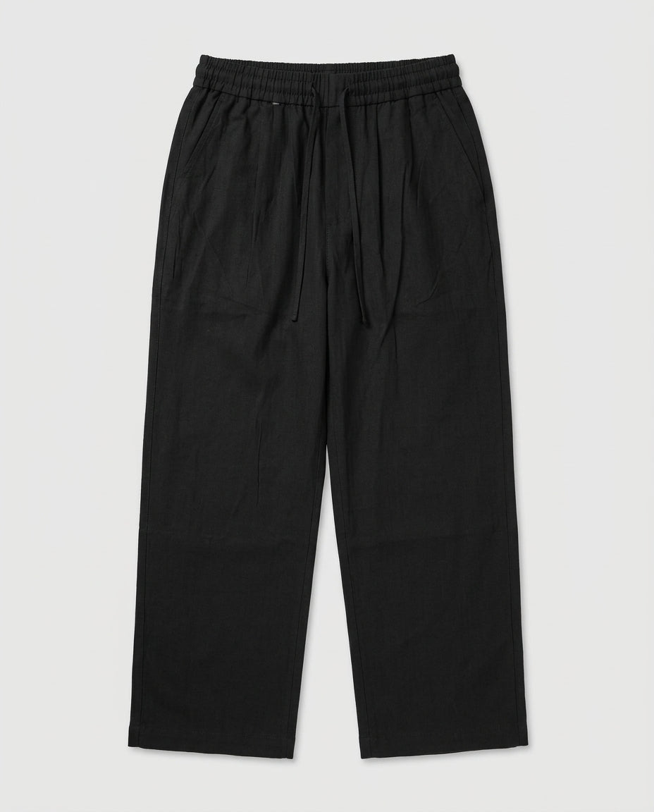 Linen Oversized Drawstring Pants